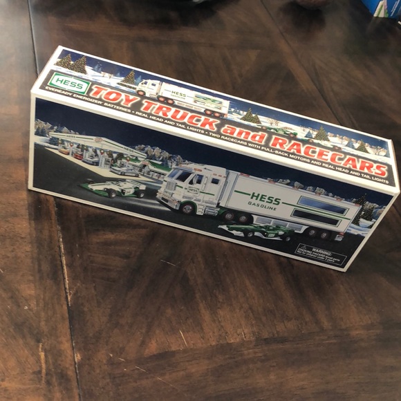 hess toy truck and racecars 2003